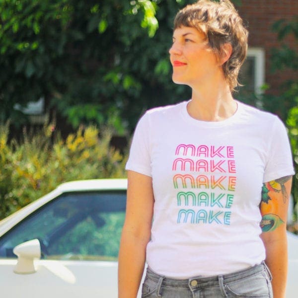 Make Make Make Rainbow Shirt